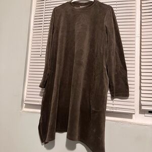 Velour A line tunic dress
